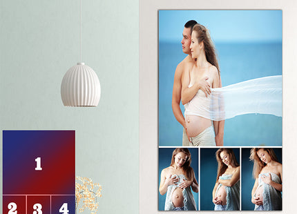 x4 Collage Portrait Canvas Print (AOA0094)