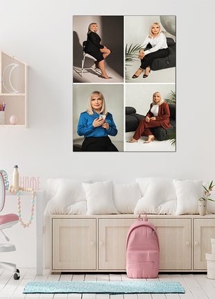 x4 Collage Portrait Canvas Print {R} (AOA0078)