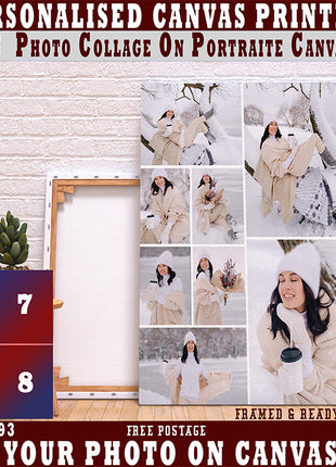 x8 Collage Portrait Canvas Print (AOA0093)