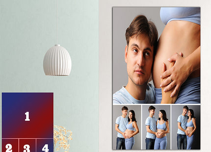x4 Collage Portrait Canvas Print (AOA0094)