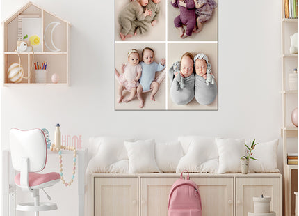 x4 Collage Portrait Canvas Print {R} (AOA0078)