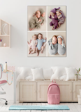 x4 Collage Portrait Canvas Print {R} (AOA0078)