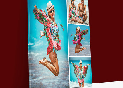 x4 Collage Portrait Canvas Print {N} (AOA0080)