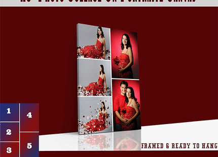 x5 Collage Portrait Canvas Print (AOA0077)