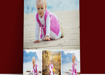 x4 Collage Portrait Canvas Print {N} (AOA0094)