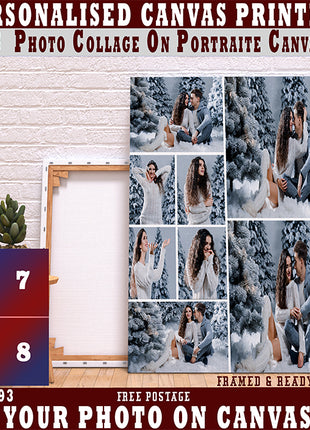 x8 Collage Portrait Canvas Print (AOA0093)