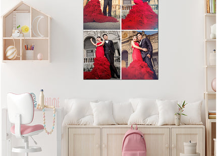 x4 Collage Portrait Canvas Print {R} (AOA0078)