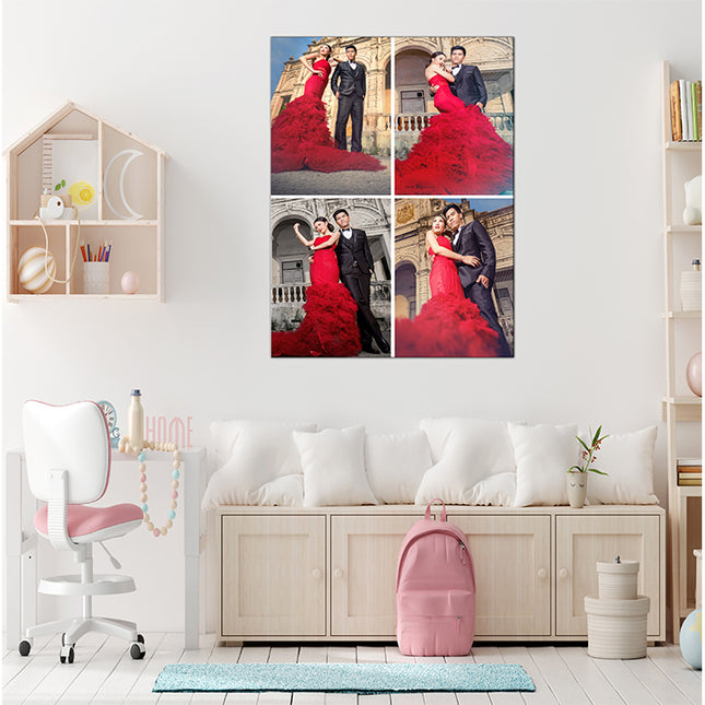 x4 Collage Portrait Canvas Print {R} (AOA0078)
