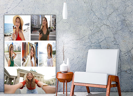 x6 Collage Portrait Canvas Print {N} (AOA0087)