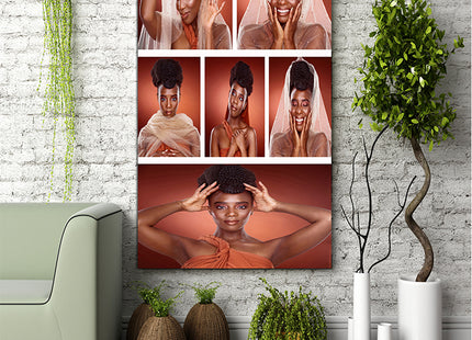 x6 Collage Portrait Canvas Print {Q} (AOA0087)