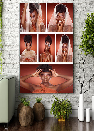 x6 Collage Portrait Canvas Print {Q} (AOA0087)