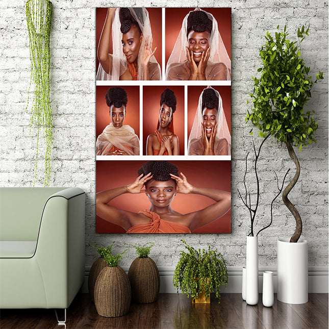 x6 Collage Portrait Canvas Print {Q} (AOA0087)
