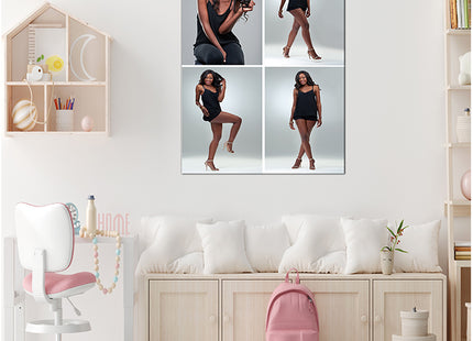 x4 Collage Portrait Canvas Print {R} (AOA0078)
