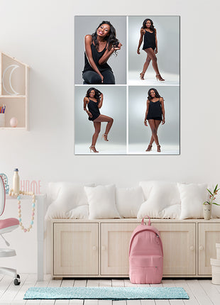 x4 Collage Portrait Canvas Print {R} (AOA0078)