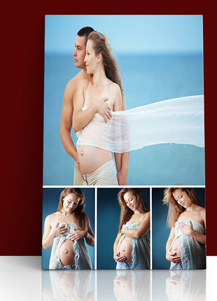 x4 Collage Portrait Canvas Print {N} (AOA0094)