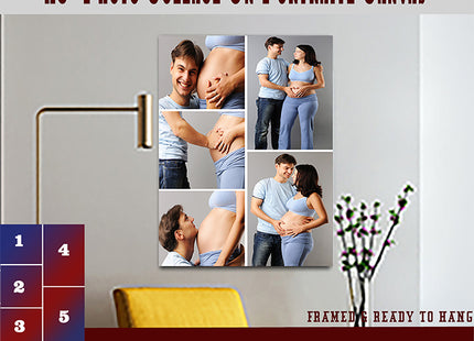 x5 Collage Portrait Canvas Print (AOA0077)