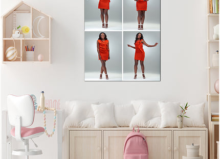 x4 Collage Portrait Canvas Print {Q} (AOA0078)