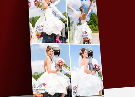 x4 Collage Portrait Canvas Print {N} (AOA0078)