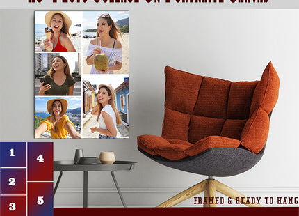 x5 Collage Portrait Canvas Print (AOA0077)