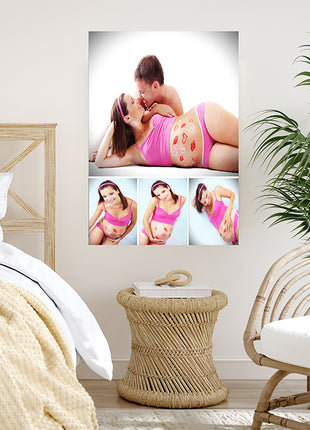 x4 Collage Portrait Canvas Print {N} (AOA0094)