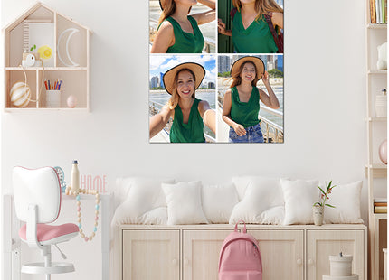 x4 Collage Portrait Canvas Print {R} (AOA0078)