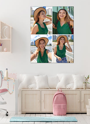 x4 Collage Portrait Canvas Print {R} (AOA0078)