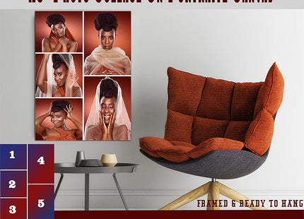 x5 Collage Portrait Canvas Print (AOA0077)