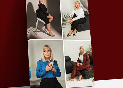 x4 Collage Portrait Canvas Print {Q} (AOA0078)