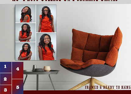 x5 Collage Portrait Canvas Print (AOA0077)