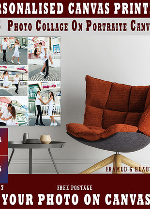 x5 Collage Portrait Canvas Print (AOA0077)