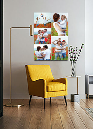 x5 Collage Portrait Canvas Print {N} (AOA0077)