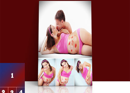 x4 Collage Portrait Canvas Print (AOA0094)