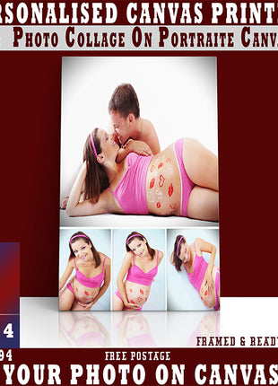 x4 Collage Portrait Canvas Print (AOA0094)
