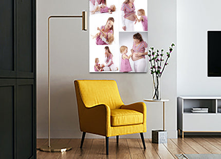 x5 Collage Portrait Canvas Print {R} (AOA0077)