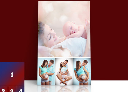 x4 Collage Portrait Canvas Print (AOA0094)