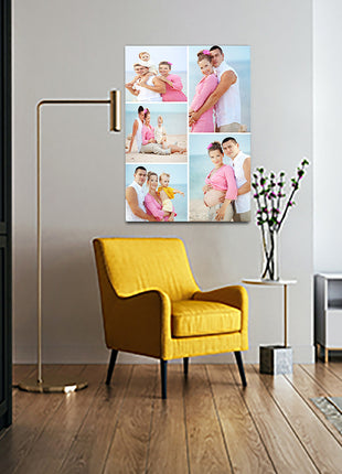 x5 Collage Portrait Canvas Print {N} (AOA0077)