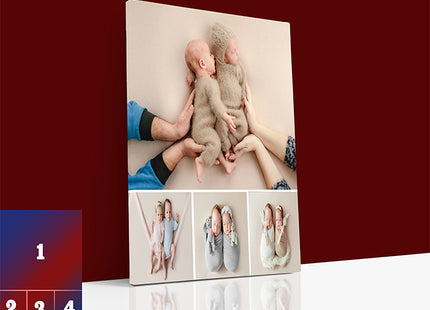 x4 Collage Portrait Canvas Print {N} (AOA0094)