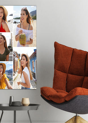 x5 Collage Portrait Canvas Print {R} (AOA0077)