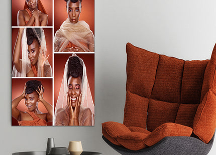 x5 Collage Portrait Canvas Print {N} (AOA0077)