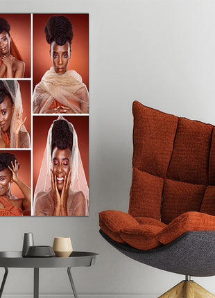 x5 Collage Portrait Canvas Print {N} (AOA0077)