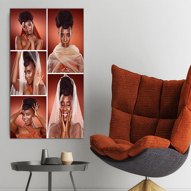 x5 Collage Portrait Canvas Print {N} (AOA0077)