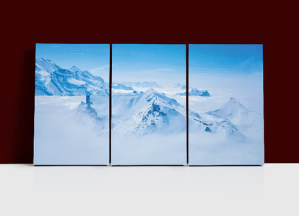 Stunning panoramic view snow mountain swiss skyline AOA13161 {3x}