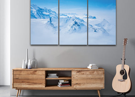 Stunning panoramic view snow mountain swiss skyline AOA13161 {3x}