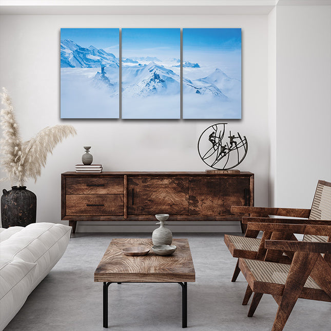 Stunning panoramic view snow mountain swiss skyline AOA13161 {3x}