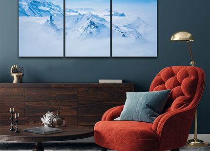 Stunning panoramic view snow mountain swiss skyline AOA13161 {3x}
