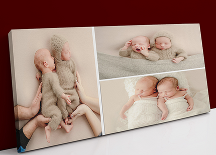x3 Collage Panoramic Canvas Print {E} (AOAY0040)