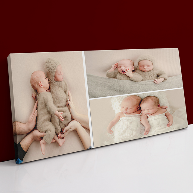 x3 Collage Panoramic Canvas Print {E} (AOAY0040)