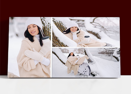x3 Collage Panoramic Canvas Print {E} (AOAY0040)