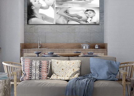 x3 Collage Panoramic Canvas Print {E} (AOAY0040)