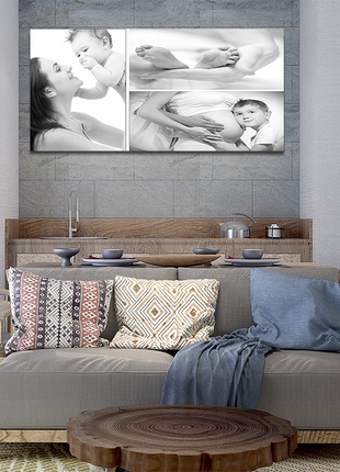 x3 Collage Panoramic Canvas Print {E} (AOAY0040)
